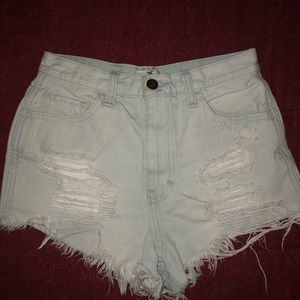 Hollister high waisted shorts!